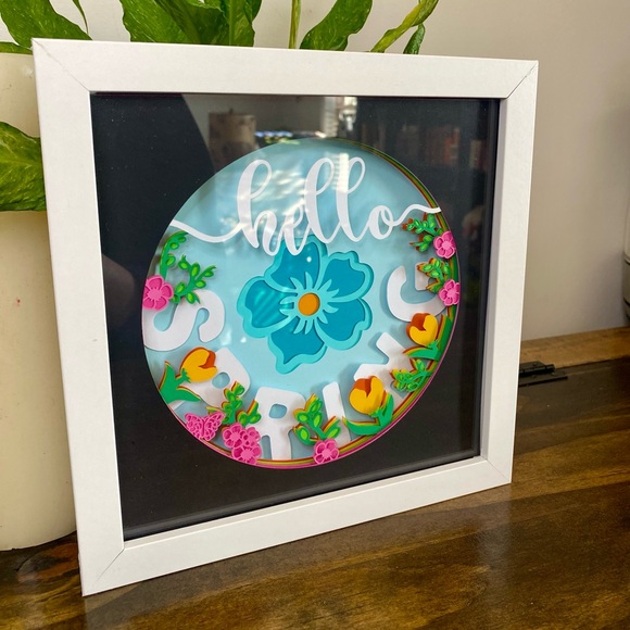 3D Hello Spring Shadowbox - Picture 4 of 7